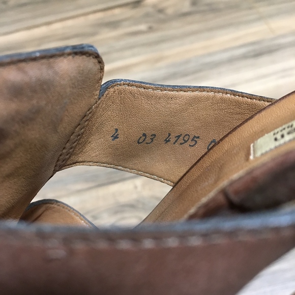 Paul Green Munchen Heeled Leather Sandals.  Size 4 - Picture 3 of 7